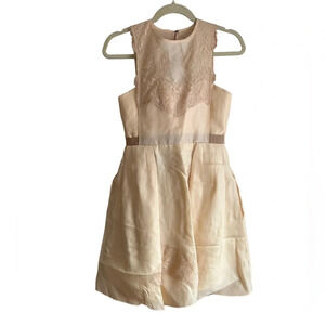 CARVEN SILK LACE DRESS